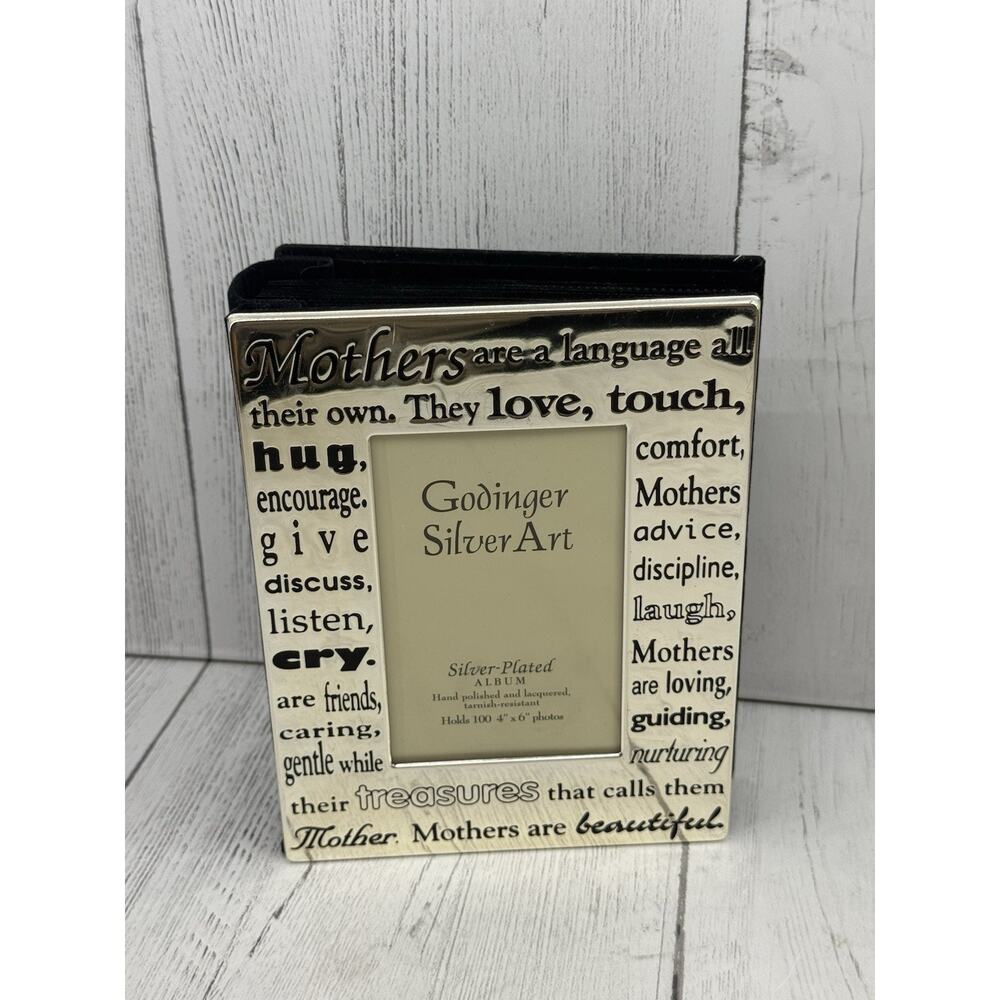 Godinger Silver Art Silver-Plated Album Holds 100 4" x 6" Photos Mothers Mom